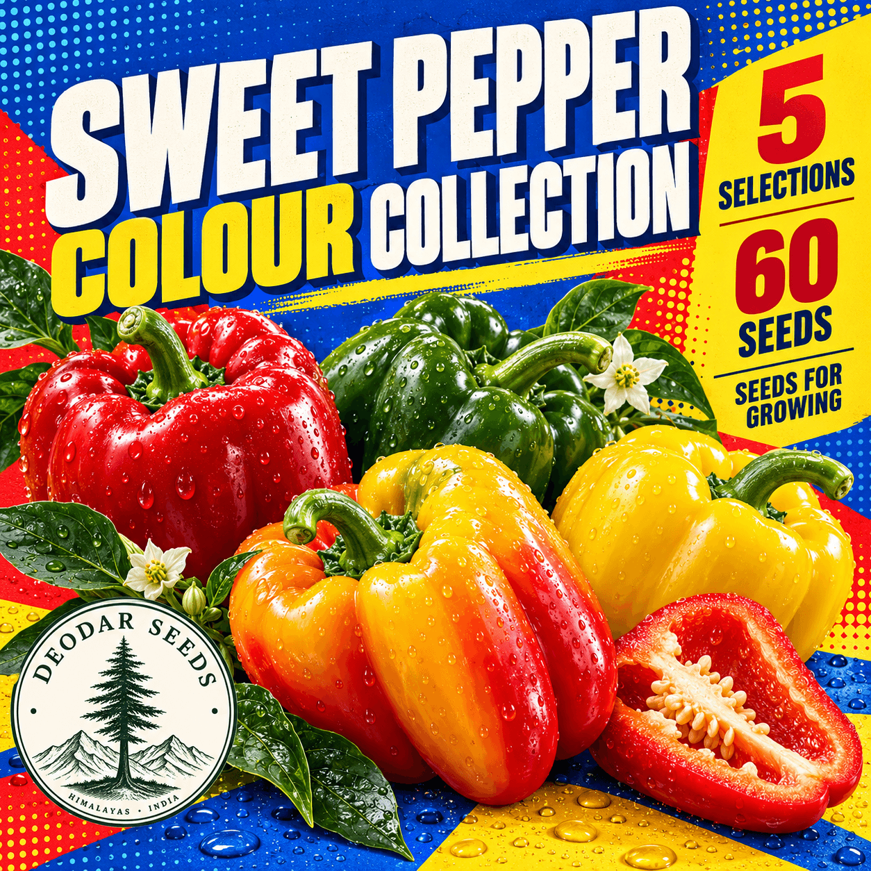 Sweet Pepper Colour Collection — 5 Seed Selections