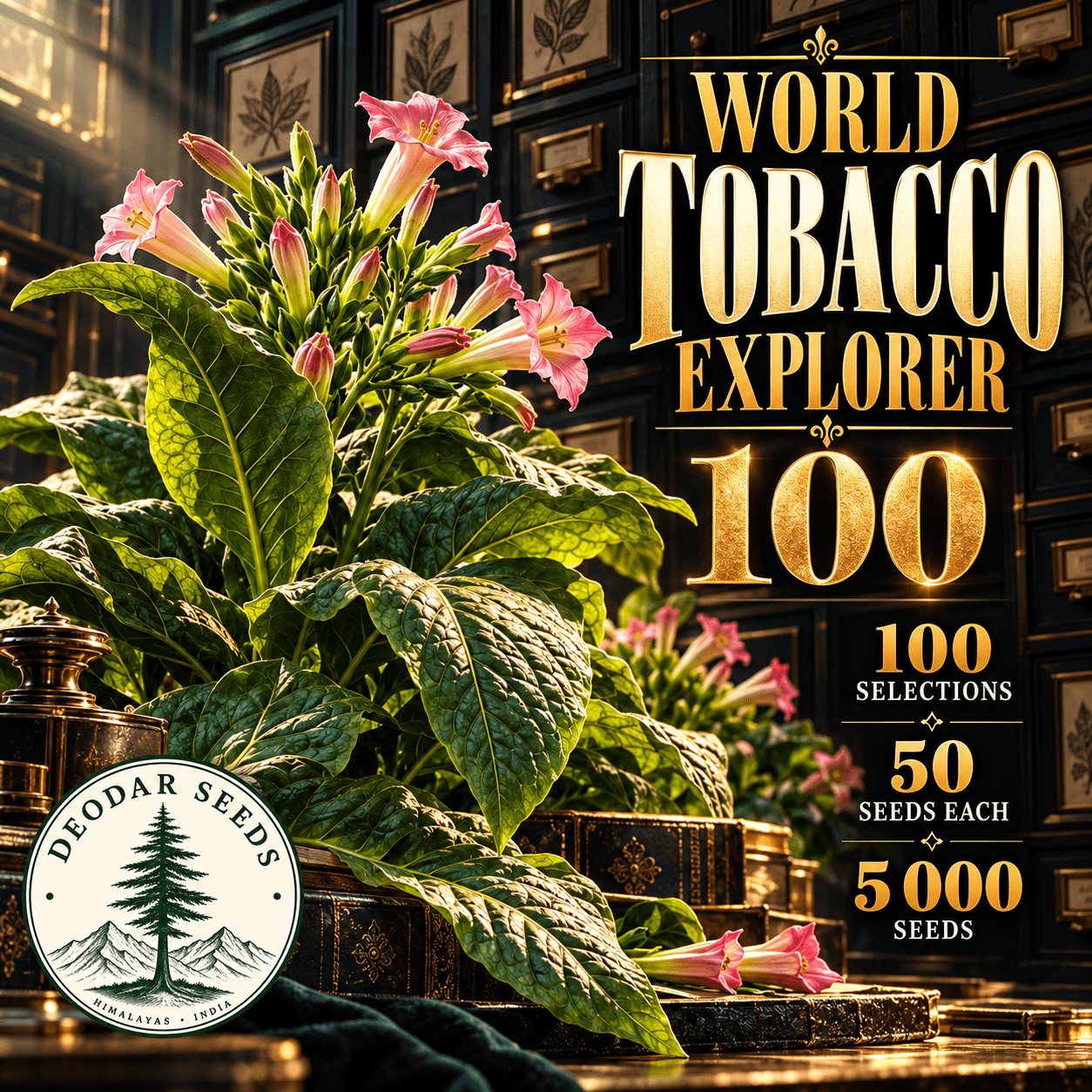 World Nicotiana Explorer 100 — 100 Seed Selections | Nicotiana tabacum