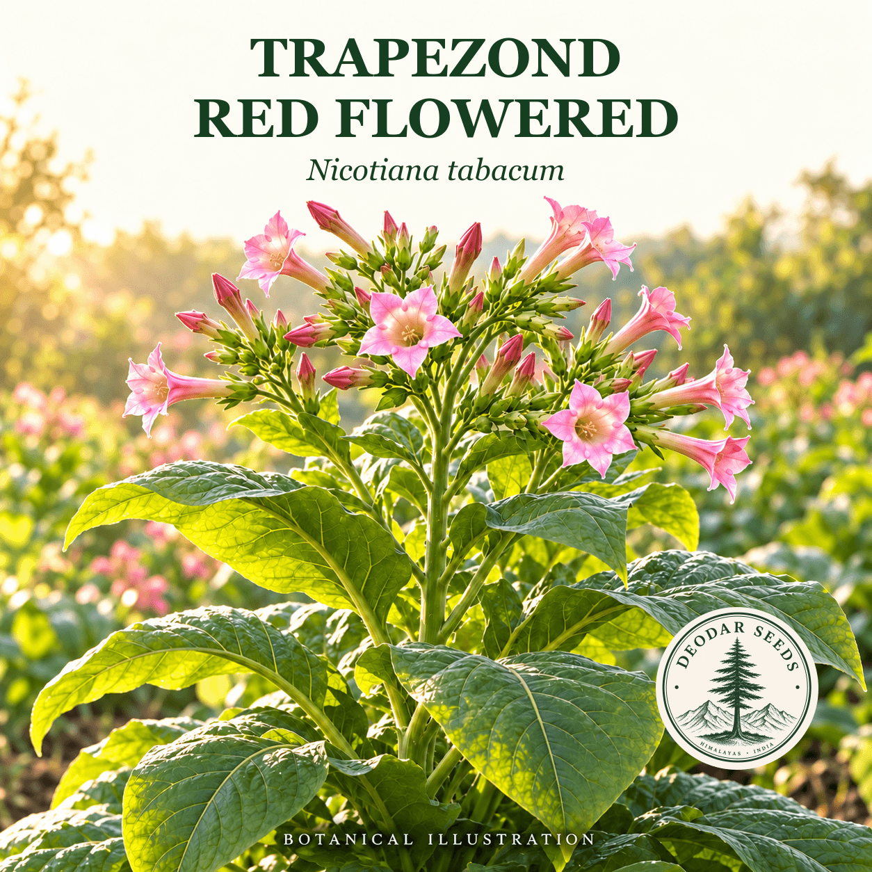Illustrated cover: TRAPEZOND RED FLOWERED (Nicotiana tabacum)