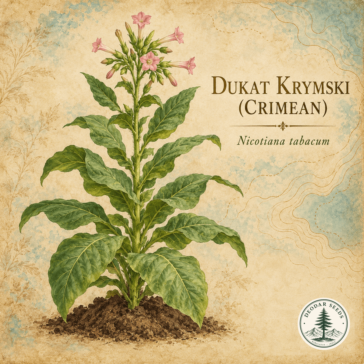Illustrated cover: DUKAT KRYMSKI (CRIMEAN) (Nicotiana tabacum)